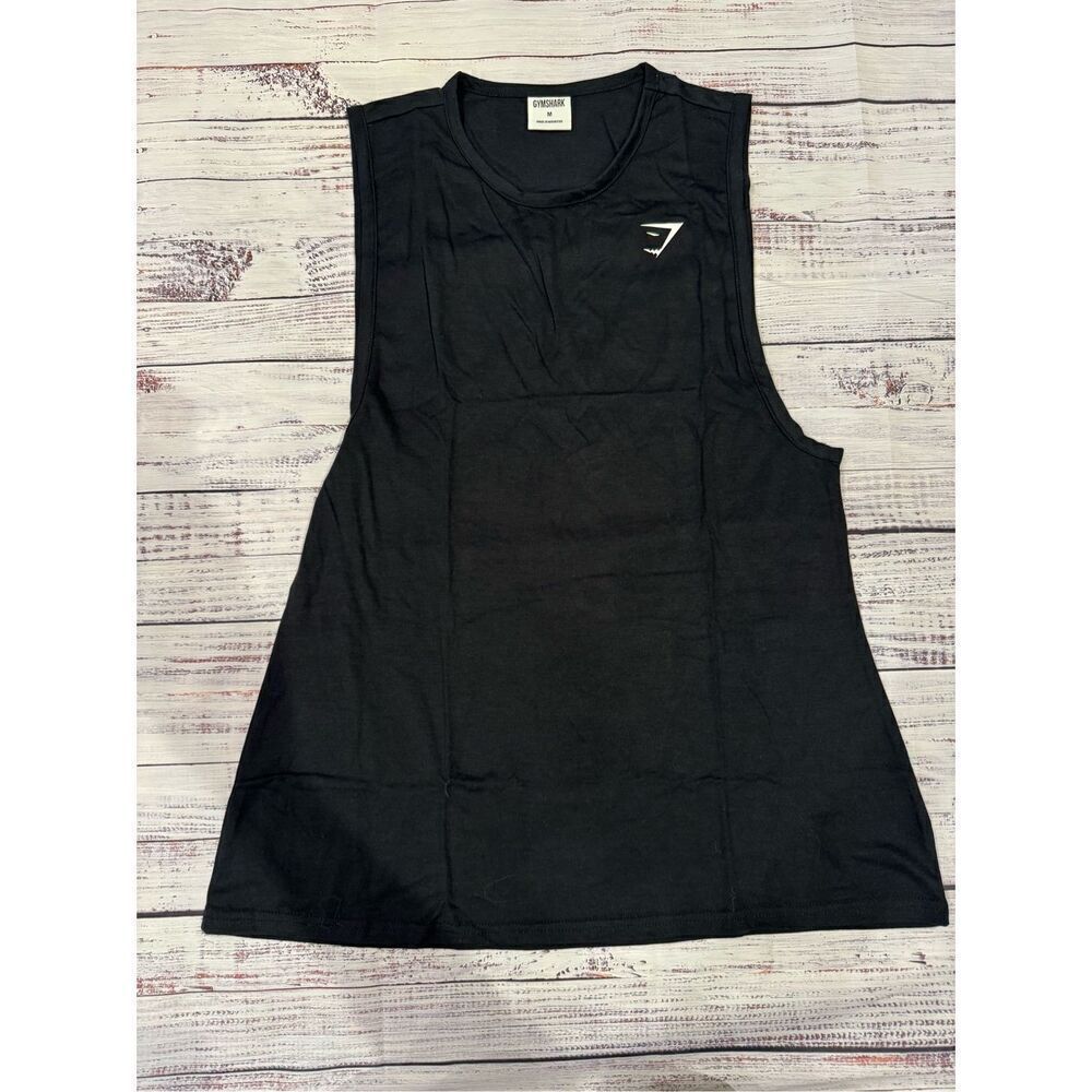 Gymshark NEW Training Drop Arm Tank Top in Black Size Medium